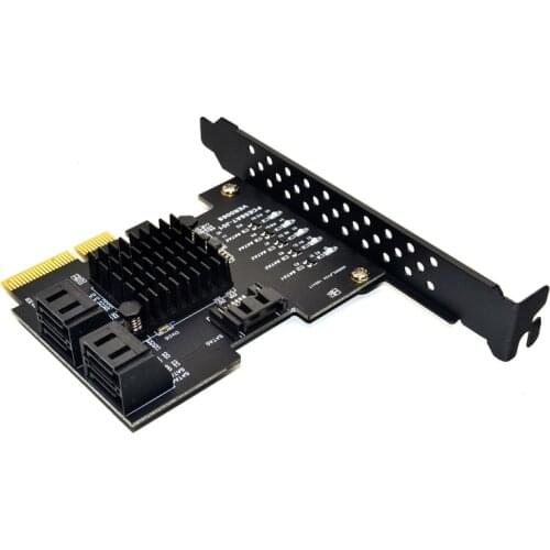 Add on Cards PCI Express/PCI E/PCIE/PCI-E SATA 3 PCIE SATA Card SATA Controller SATA3 6Gbps 5-Ports SATA 3.0 PCI-E X4 GEN3 Cards
