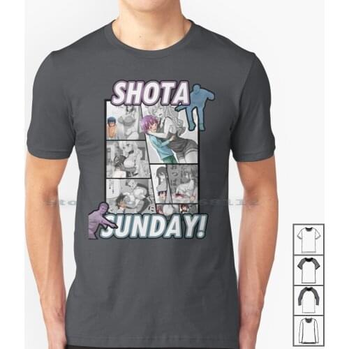 Shota Sunday T Shirt 100% Cotton Shota Sunday Anime Hentai Lewd R34 Lolicon Cute Boys Step Milf Little Boy Titty Worship Ass