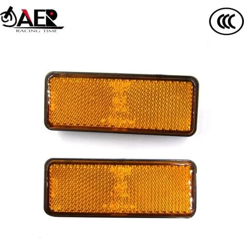 JAER 2x Universal LED Reflector Red Yellow Rear Tail Brake Stop Marker Light for JEEP SUV Truck Trailer Motorcycle Car