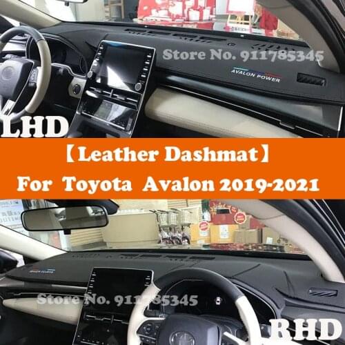 Leather Dashmat Accessories Car-Styling Dashboard Covers Pad Dash Mat Sunshade For Toyota Avalon 2019 2020 2021 2022 XX50 50