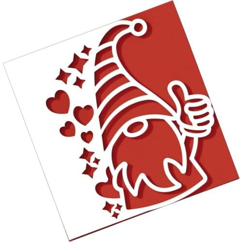 Miss Vintage Gnome People Invitation Metal Cutting Dies Stencils For DIY Love Heart Scrapbooking Deco Embossing Paper Cards