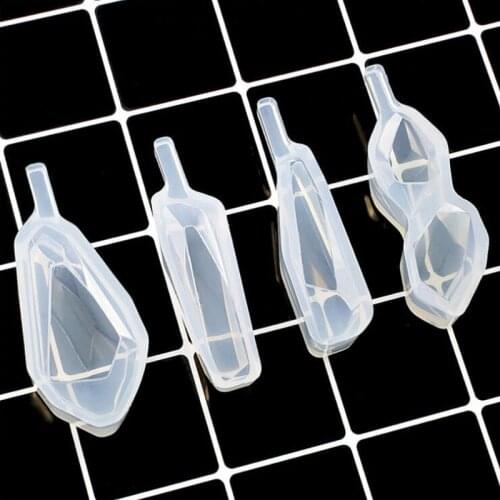 3D Fashion crystal stone Mold Clear Mold for UV Resin Epoxy Resin Craft Supplies Epoxy Resin Soft Mold for diy Jewelry