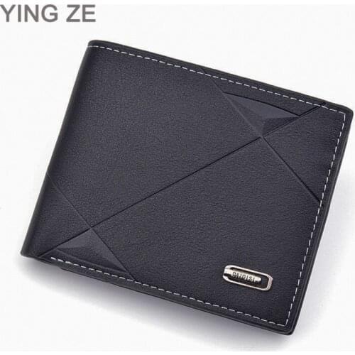 Wallet Men Purse Man Credit Card Holder Wallet Cash Mini PU Gift Coin Pocket Brand Design Male Money Billfold Maschio Clutch