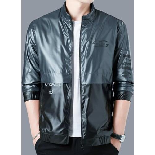 Autumn new jacket jacket mens casual middle-aged jacket mens collar large size jacket men