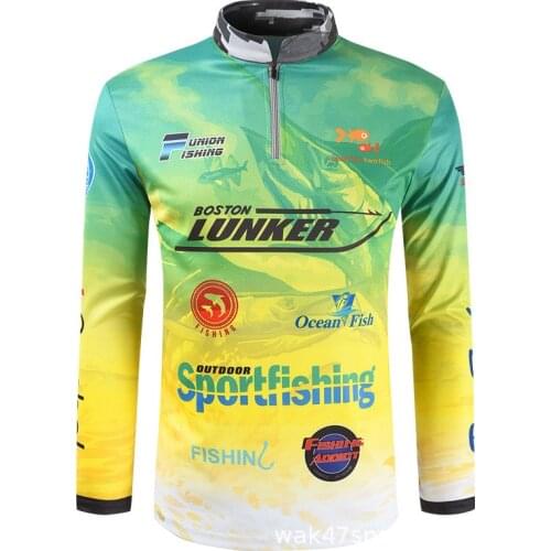 Fishing Jersey UV Clothes Sun Protection Clothing Outdoor Long Sleeve Top Quick Dry Shirts Summer Autumn XL XXL 3XL 4XL Men Ropa