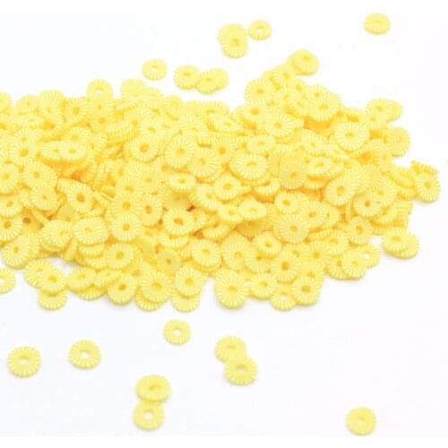 Wholesale 5MM Small Pineapple Ring Polymer Clay Kawaii Sprinkles Fruit Pineapple Sprinkle Slice Charms Nail Art Deco