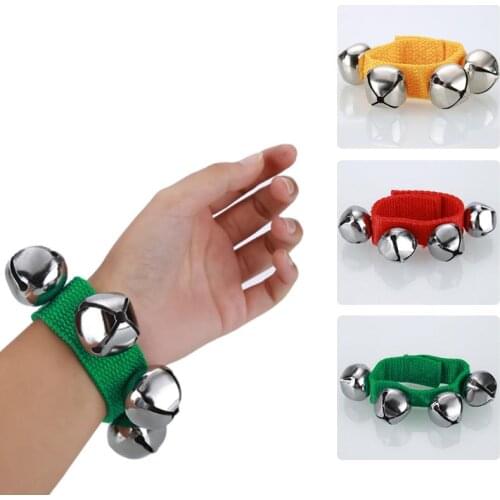 Wrist Bell Ankle Bell Bracelet 4 Jingle Bell Belt Bracelet Children Music Toys