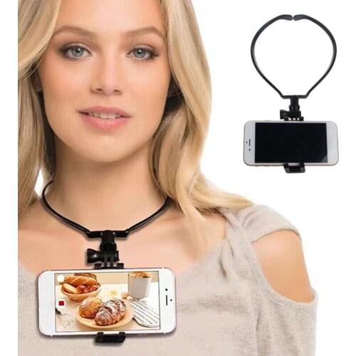 Phone Neck Stand Holder Multiple Functions Flexible Lazy Bracket For Smart Phone Sport Camera