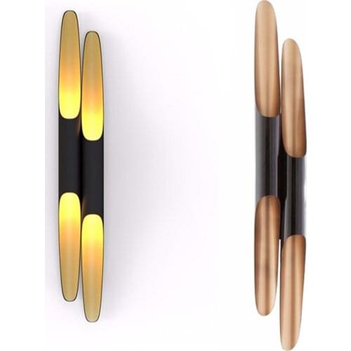 Replica Coltrane wall light lamp LED E27 bulb fixture fitting gold black modern foyer nordic Europe wall lamp light