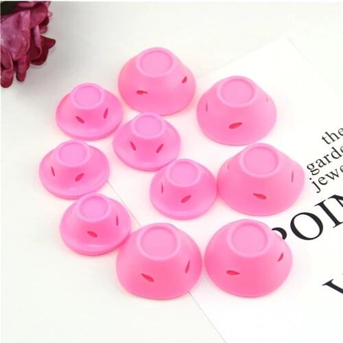 Magic hair care roller without heating soft rubber silicone curler Soft rubber magic hair care roller silicone curler without he