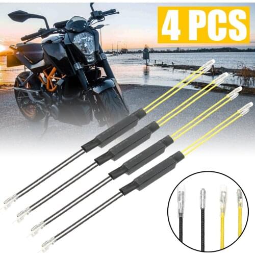 Treyues 4PCS Motorcycle LED Turn Signal Indicator Load Decoding Resistor 12V 21W Slows Down Flash Rate For Moto Accessories