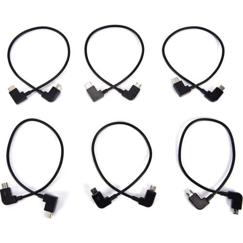 1PC Micro USB To Type C Micro USB Data Cable 90 Degree OTG Cable Cord For Portable DAC Digital Amplifier