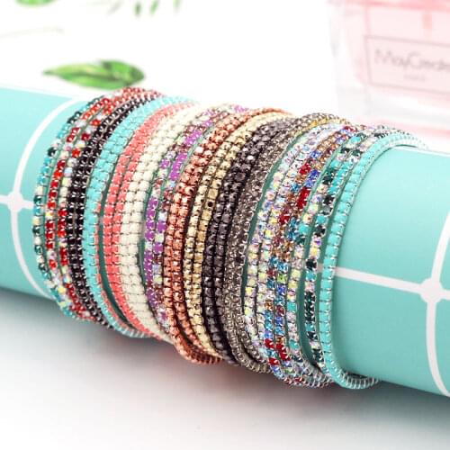 New Arrive 100pcs Elastic Crystal Beads 2mm Charming Lovely Bling Bling Crystal Rhinestones Bracelet Jewelry Gift for Summer