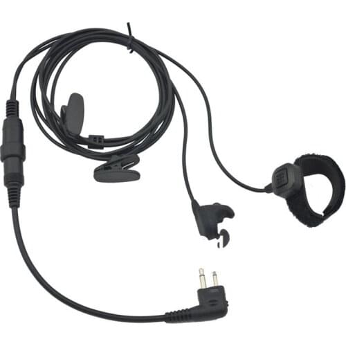 M Plug 2-wired PRO Ear vibration w/cable control & MIC for Motorola GP300 GP88 GP88S GP3688 P040 CP140 GP3188/HYT TC-500