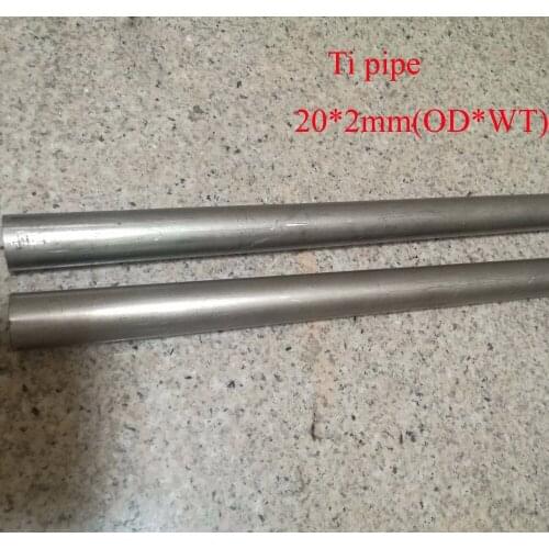 20*2mm(OD*WT), Ta2 Industry Titanium Pipe DIY GR2 Small Ti Tube, length about 490 mm/pc, 2pcs/lot