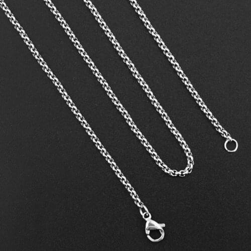 4pcs New promotional 2mm O sub-chain finished necklace material package