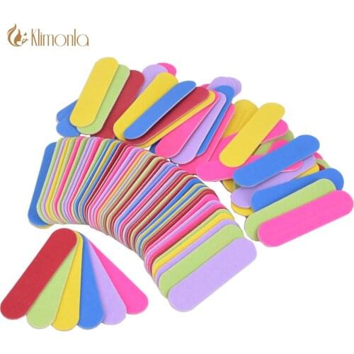 500Pcs/Bag Double-Sides Wooden Mini Nail File 240/240 Sandpaper UV Nail Art Wood Decoration Tool Files 6*1.5cm Beauty Buffing