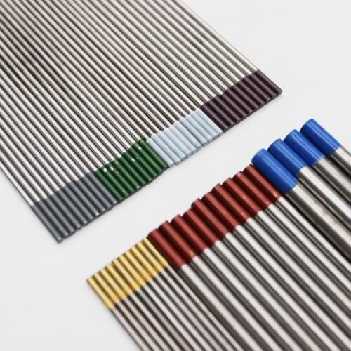 Professional Tungsten Electrode Welding Electrodes 1.0 1.6 2.0 2.4 3.0 3.2 4.0mm WT20 WC20 WL20 WL15 WZ8 WP WY20 WES WZ3 Tig Rod