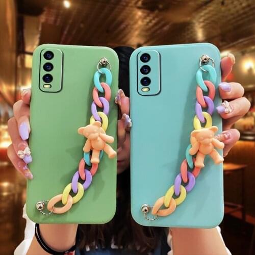 Bear bracelet Nordic style Phone Case For VIVO Y20/Y20i/Y20s/Y30 China Camera all inclusive