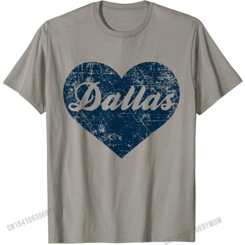 Dallas Heart Shirt, Texas Gift Gift Custom Tops Tees Cheap Cotton Men T Shirt