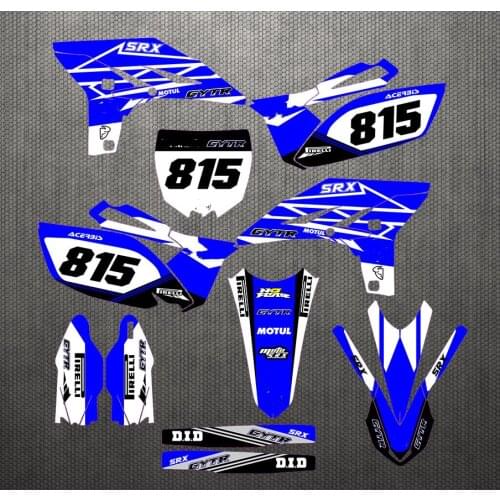 Customized YZF 250 Graphics Backgrounds Decals Stickers Kits For Yamaha YZ250F YZF250 2010 2011 2012 2013 For Yamaha 250 YZF