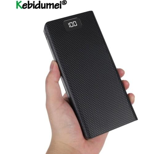 Kebidumei DIY 8*18650 Power Bank Case External 5V Battery Charge Storage Box Shell For Charging Mobile Phones Portable