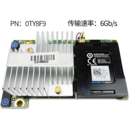 Pulled H710P MINI TY8F9 TTVVV N3V6G Raid Controller with 1GB Cache battery｛No.7warehouse spot｝ Immediately sent