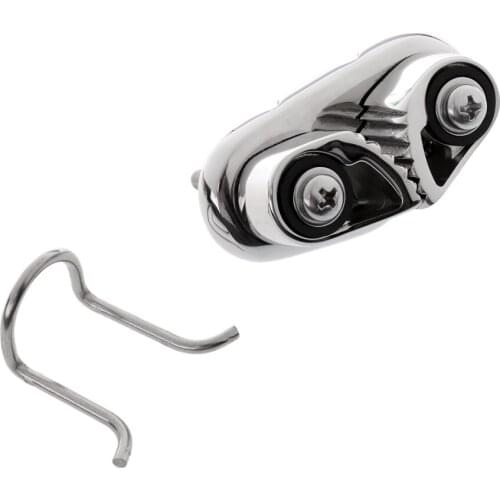 Fast Entry Boat Cam Cleat with Wire Fairlead - 316 Marine Stainless Steel