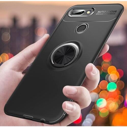 Magnetic Car Holder TPU Case For Huawei Honor 10 Lite Case Finger Ring Phone Cover For Huawei Honor 9i Capa Honor 10 Lite Coque