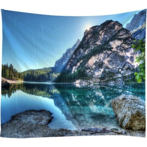 Natural Landscape Tapestry Wall Hanging Cloth Bed Spread Beach Towel Table Cloth YogaMat House Decoration Living Room Decoration