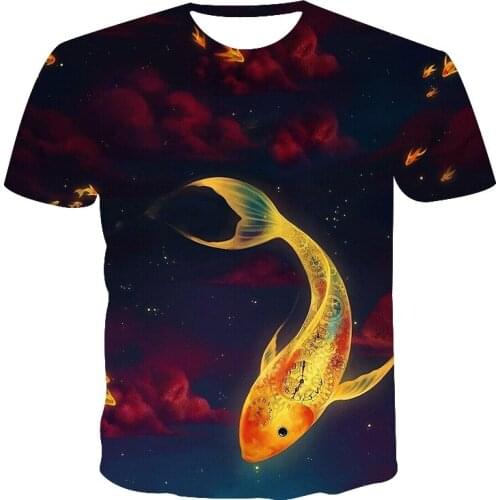 Summer 2021 New Harajuku Style Pattern Print Shirt Fun T-shirt Hip-hop Clothing Short-sleeve T-shirt Street 3d Printed Tops