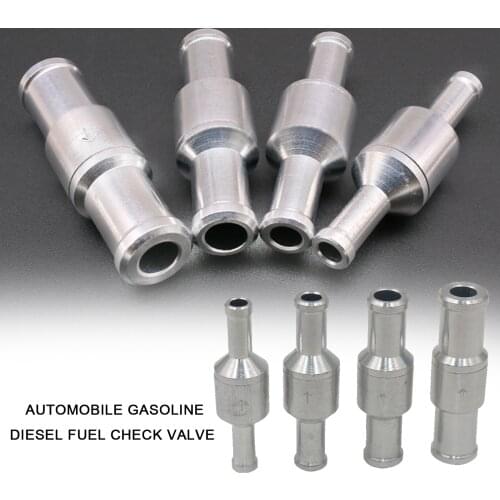 One-way valve aluminum alloy fuel one-way valve gas oli diesel fuel automobile oil water pump 6-12mm car Fuel System accrssories
