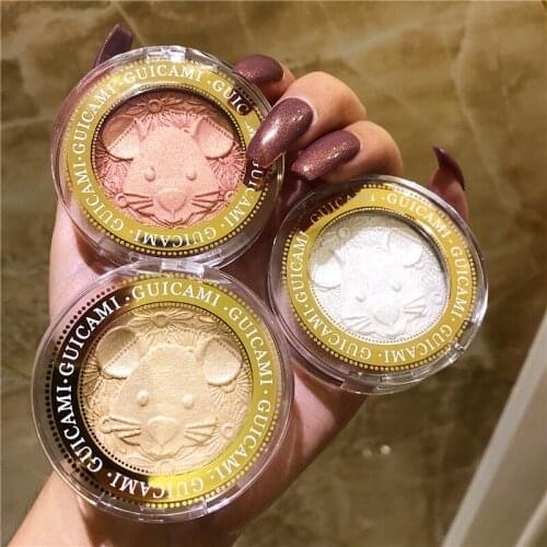Face Highlighter Palette Shimmer Illuminator Contouring Brighten 3D Face Powder Makeup Bronzer Highlight Palette