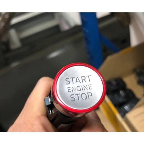 For Audi A3 S3 8V switch key to red COLOR sport start ENGINE STOP switch