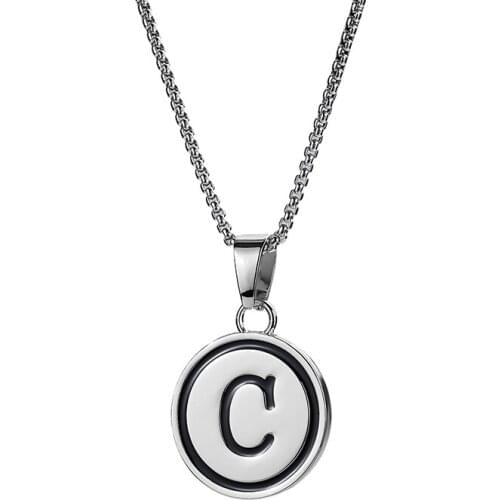26 English Letters Pendant Ins Style Fashion Brand Necklace European and American Hiphop Hip Hop Popular Pendant Ornaments