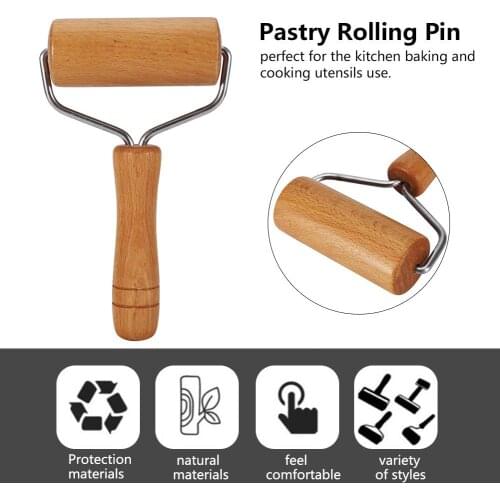 Pizza Dumpling Roller Rolling Pin For Pastry Bakery Household Kitchen Accessories