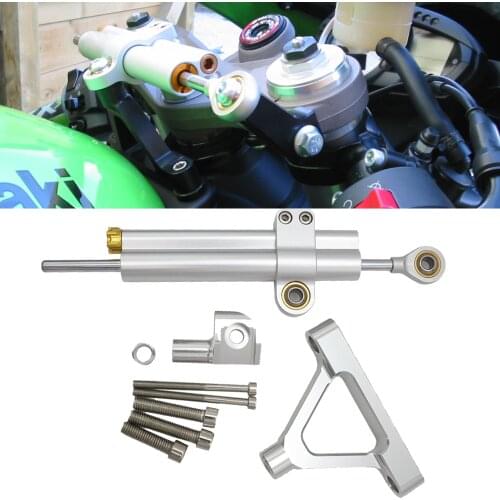 Motorcycle Steering Damper Stabilizer & Bracket For KAWASAKI ZX6R ZX-6R 2007 2008 07 08