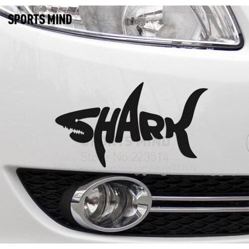 10 Pieces Shark Automobiles & Motorcycles Reflective Car Stickers For BMW Honda Audi Mercedes VW Volkswagen Toyota ford Renault