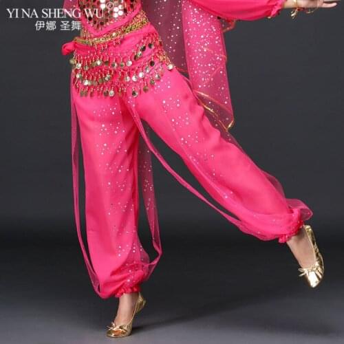 Indian Belly Dance Pants Belly Dance Wear For Women Oriental Dance Practice Trousers Performance Competition Costume Garment