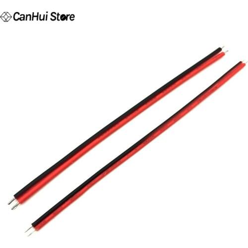 20Pcs Red Black Abreast Line 26AWG 80mm 10 15 20 8cm length LED Line Connecting Tin Plating Wire DIY 2P Electronic Wire Welding