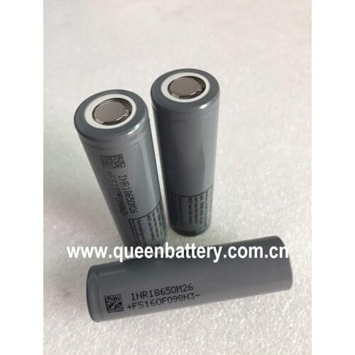 200pcs/lot free shipping to CA CH NO)18650 M26 2600MAH 10A BATTERY CELL INR18650M26 3.7V
