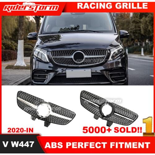 2021 GT/diamond style grille For V Class v260 GT Grille For V class V260 GT Racing grille Plastic grille SPORT grill for V260