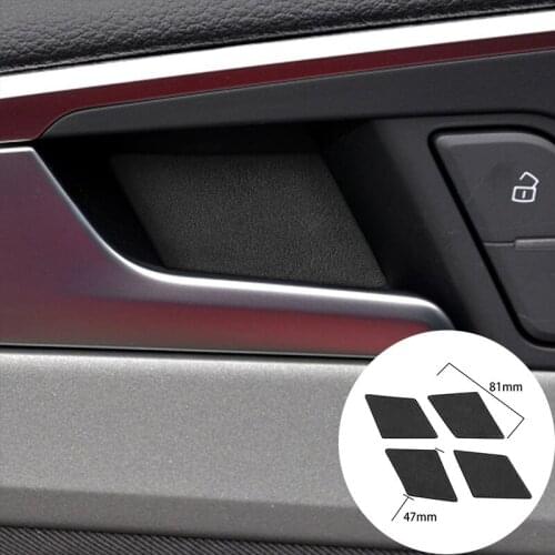 For Audi A4L 2017+ Alcantara Suede Wrapping Car Door Bowl Decals Handles Panel Strip Cover Trim Stickers Internal Accessories