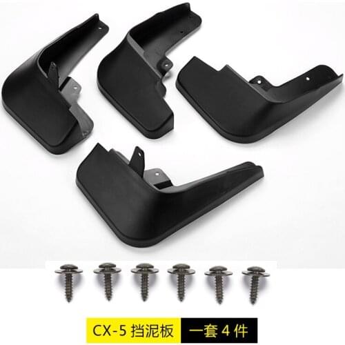 For Mazda CX-5 2017 2018 2019 2020 High quality soft plastic front and rear wheel splash guards 4pcs/set Car-styling