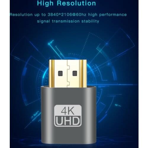 Kebidu VGA Virtual Plug Dummy Adapter Virtual Display Emulator Adapter DDC Edid Support 1920x1080P For Video