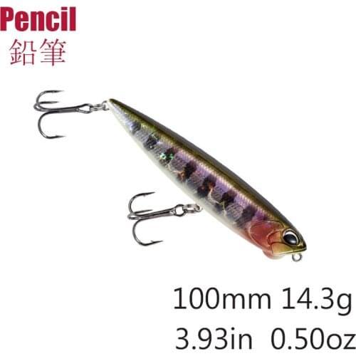 Pencil Fishing Lures Whopper Floating Topwater 100mm 14.3g Dogs Hard Popper Lures Baits Wobbler Hard Bait Fishing Tackle Pesca