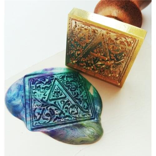 Square initial wax seal stamp A-Z letter choose wax sealing stamp luxry seal stamp
