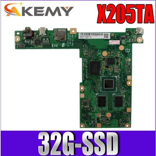 Akemy X205TA Laptop motherboard for ASUS X205TAW original mainboard 32G-SSD