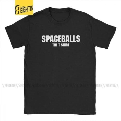 Spaceballs The Design Mens T Shirt Space Movie Vintage Tees Short Sleeve Crewneck T-Shirts Cotton Gift Tops