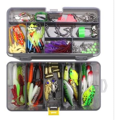 2 set/lot Lu Ya bait 168 pcs/169 pcs multi-function bait fishing ditch accessories set Lu Ya boxed